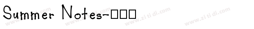 Summer Notes字体转换